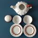Tea set 2 people Chaumette in vintage ceramic