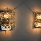 Pair of oscar torlasco wall lamps, murano glass, italy, 1970