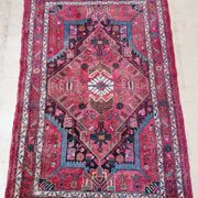 Antique Persian thick wool rug hand knotted 140 x 224 cm