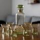 Carafe and its 6 gatsby style glasses