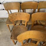 Set of 10 bistro chairs bar thonet year 60