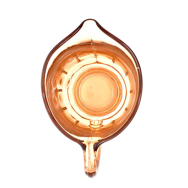 Pink glass lemonade serving