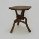 Coffee table, side table in Kola wood from the 1960s.