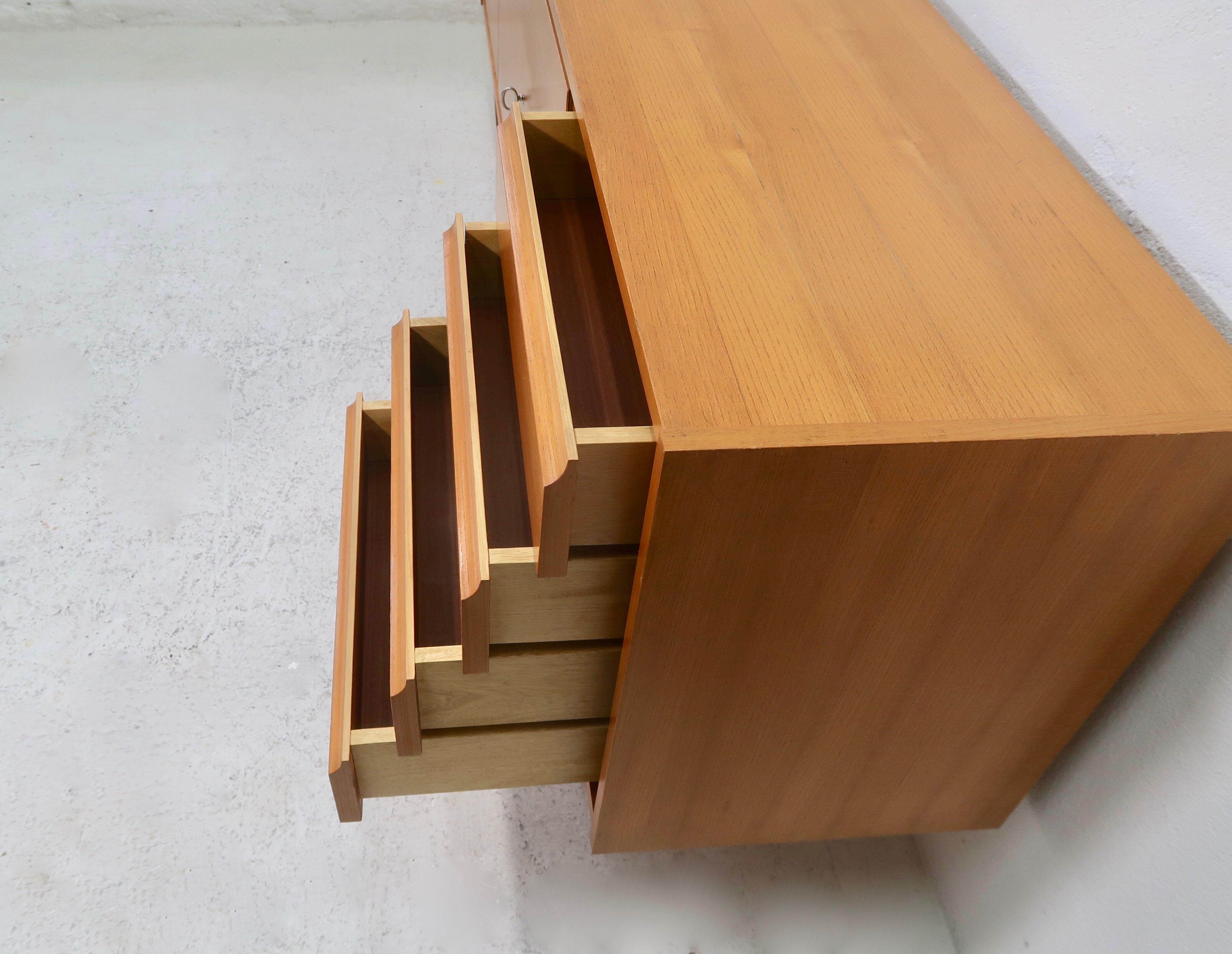 Mid-century ashwood sideboard, 1950s
