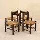 Set of four dlg chairs by Georges Robert, France, 1960s.