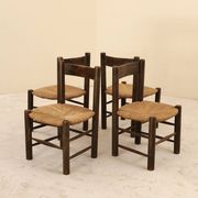 Set of four dlg chairs by Georges Robert, France, 1960s