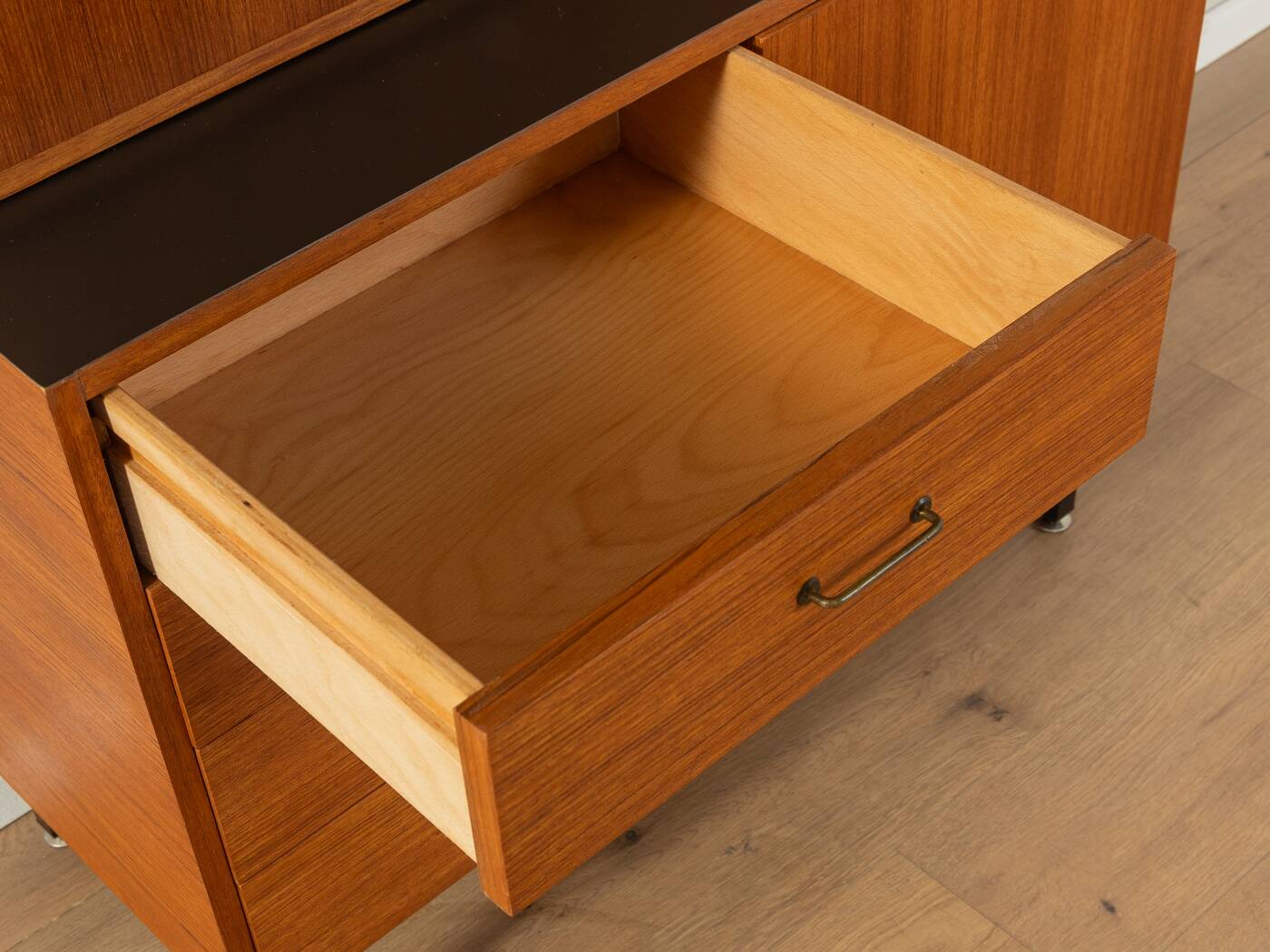 Walnut veneer wardrobe, 1960s