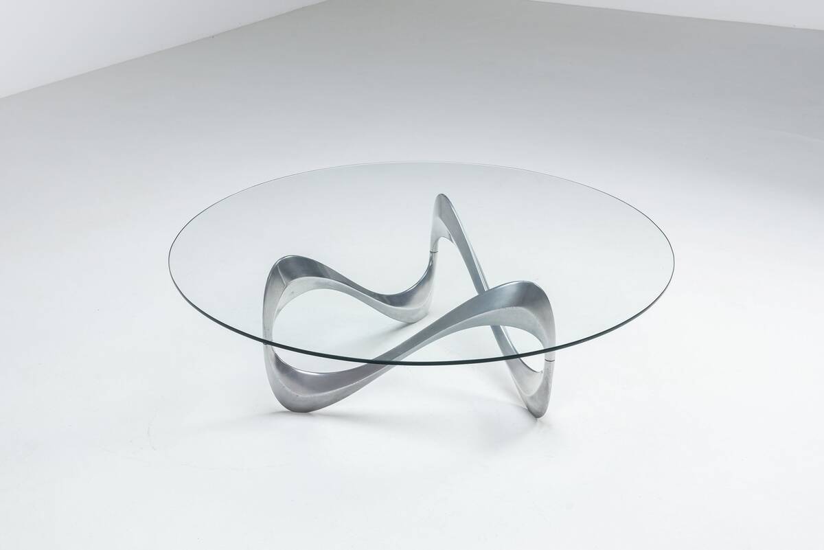 Knut Hesterberg model Snake coffee table Ronald Schmitt Germany 1965