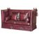 Victorian Knole canapé restored in leather with feather cushions.