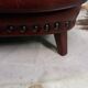 Particularly sturdy library armchair with studs - armchair