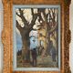 Hst painting "lake orta" cusio italy pino pessina da castanedo (1911 / 1991)