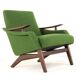 mid century teak Armchair 'Breda' | - fully restored + new upholstery