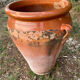 Large ancient jar in glazed terracotta – H. 56 cm