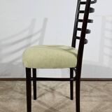 Suite of 4 Scandinavian Chairs in Stained Wood – 1960