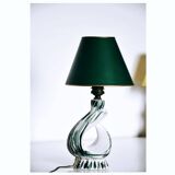Vintage green ceramic lamp