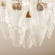 Carlo Scarpa Poliedri chandelier, Venini, Italy 1960s