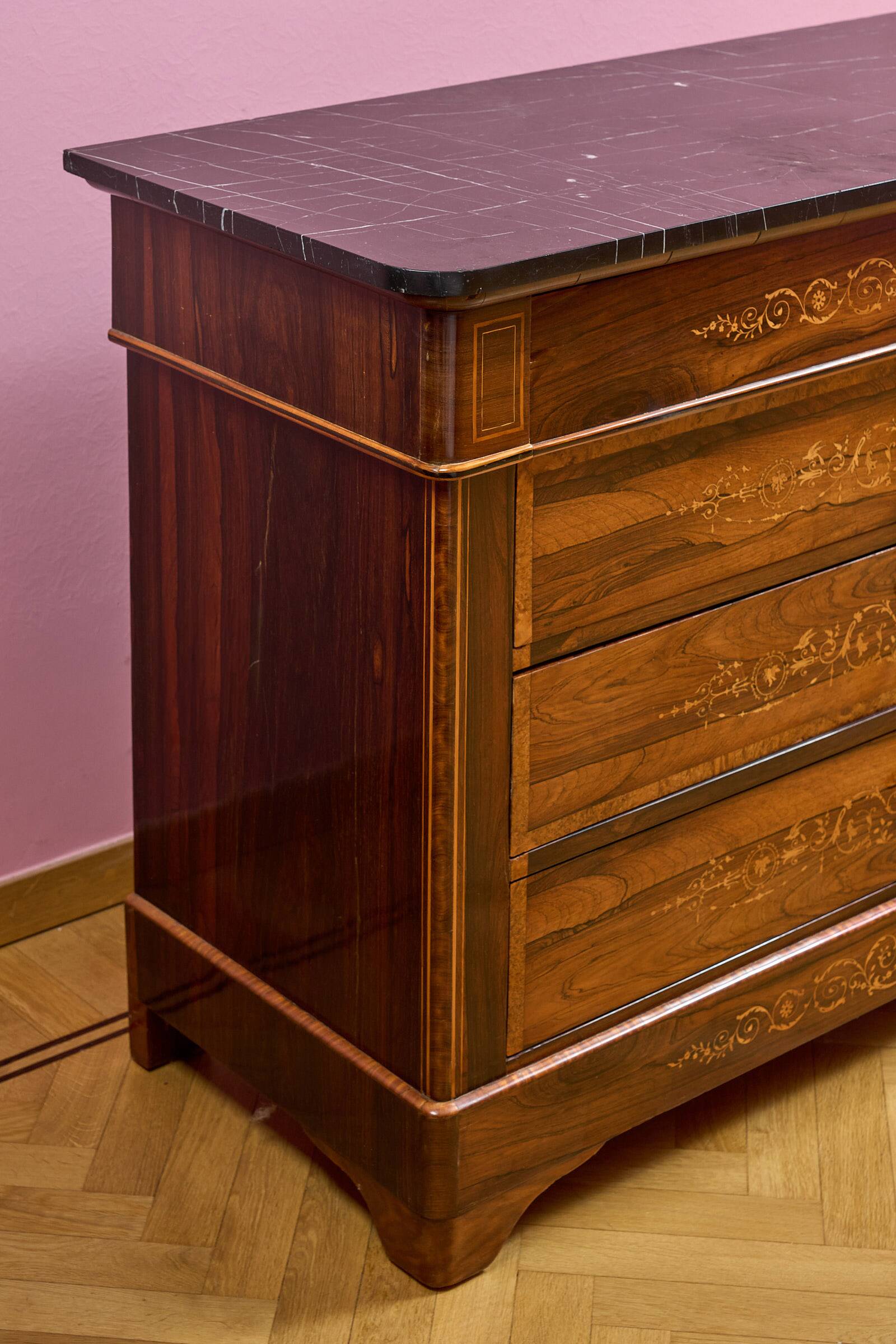 Original English walnut sideboard