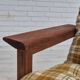 1970s, Danish lounge chair, original condition, furniture wool fabric, teak wood.