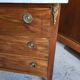 Louis xvi style mahogany 3-drawer chest of 19th century