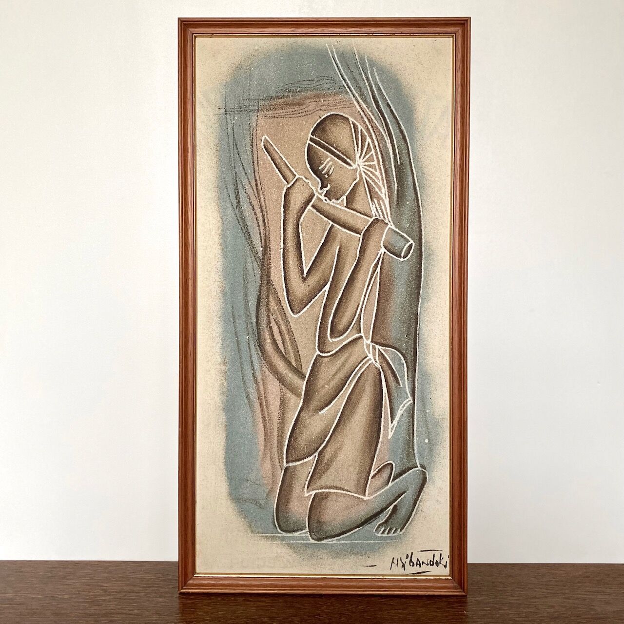 African Art - Zaire 1950's - Signed NY'Bandoki