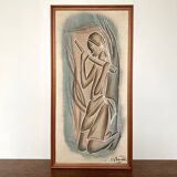 African Art - Zaire 1950's - Signed NY'Bandoki