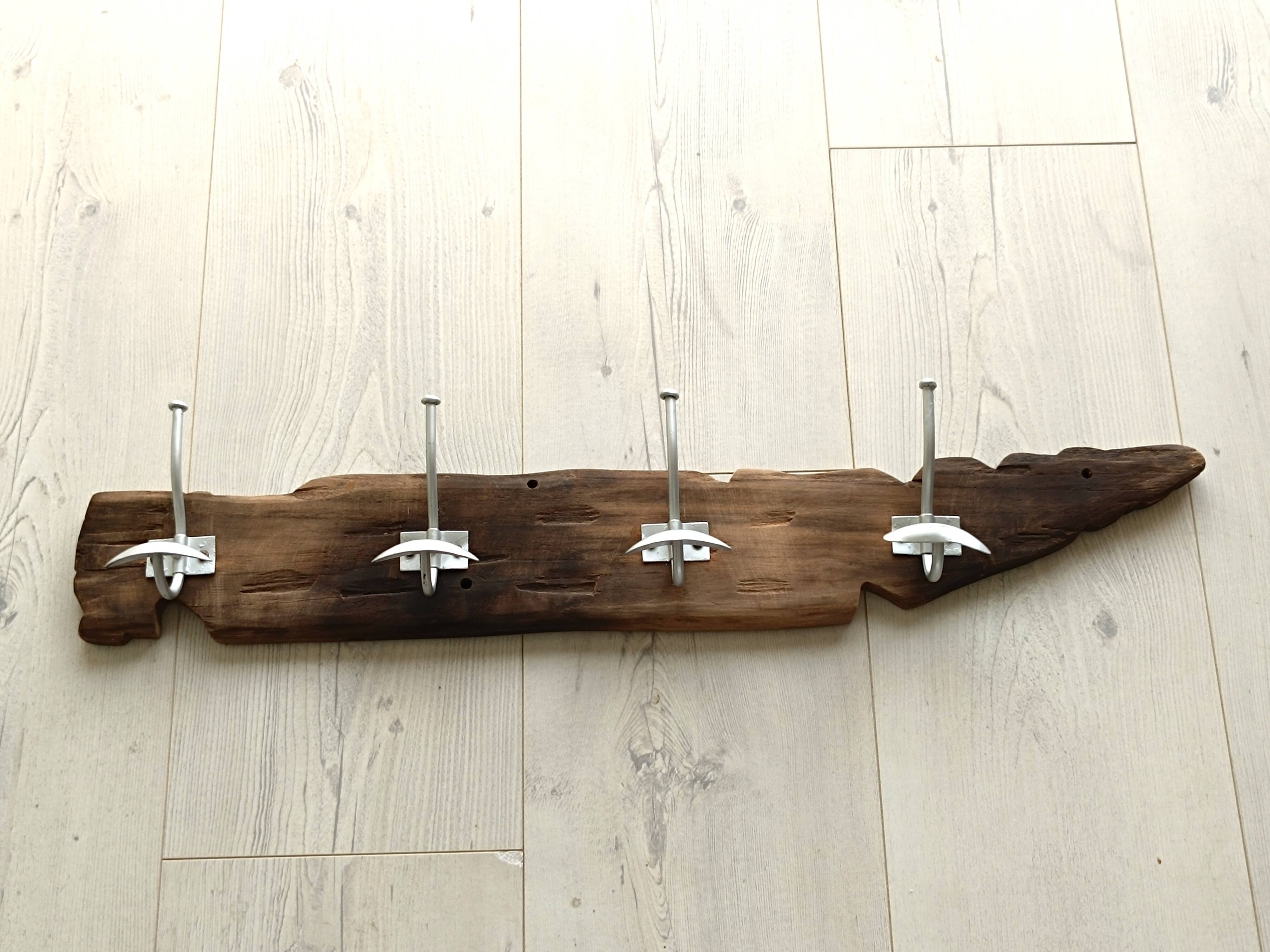 Driftwood wall coat rack