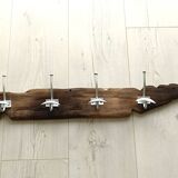 Driftwood wall coat rack