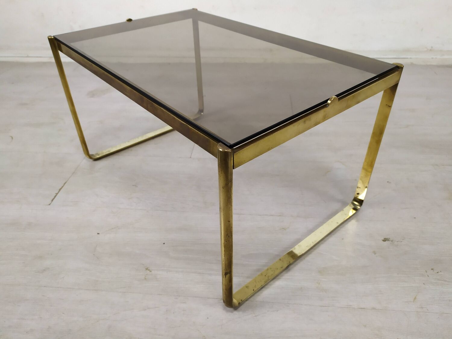 Golden sofa end table