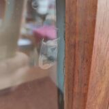 Showcase to pose nineteenth century walnut