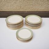 5 Antique Villeroy & Boch Celadon Dessert Plates