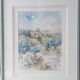 Watercolor framed under glass by Maurice Pouxviel - 1993