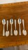 6 large vintage silver plated spoons from the 1960s