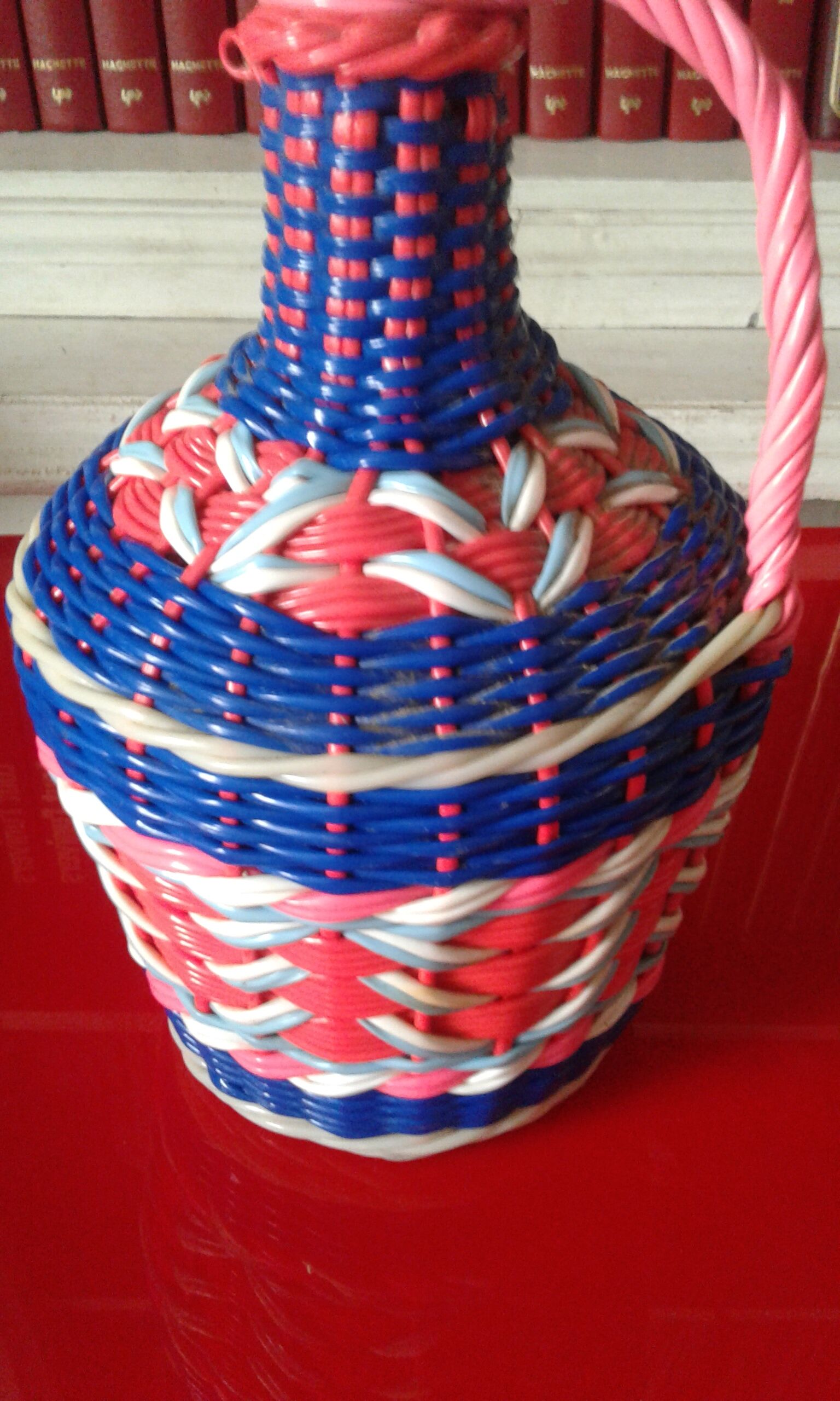 Scoubidou bottle from the 60s