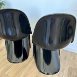 Pair of Verner Panton fiberglass S chairs, series 1, 1967