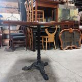 Table de bistrot en fonte 1m