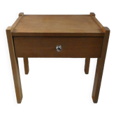 Light wood bedside table from the 60s