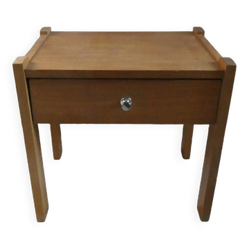 Light wood bedside table from the 60s