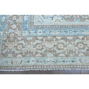 1970s Vintage Persian Handmade Wool Cotton Light Brown Area Rug 291x394