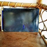 Enamelled street number plate