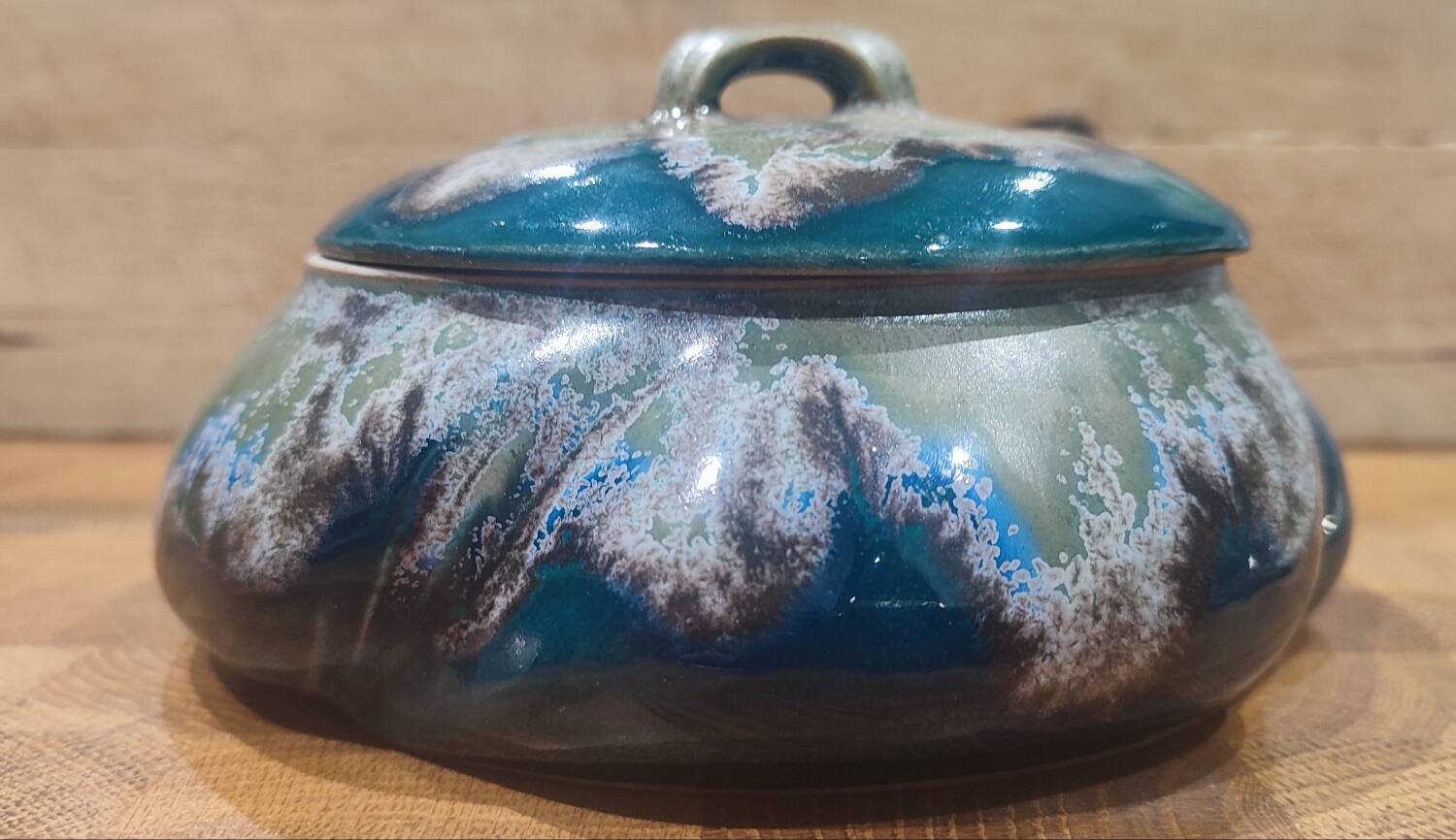 Denbac Art Nouveau ceramic candy box