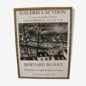 Affiche de l’exposition de l’artiste peintre "Bernard Buffet"