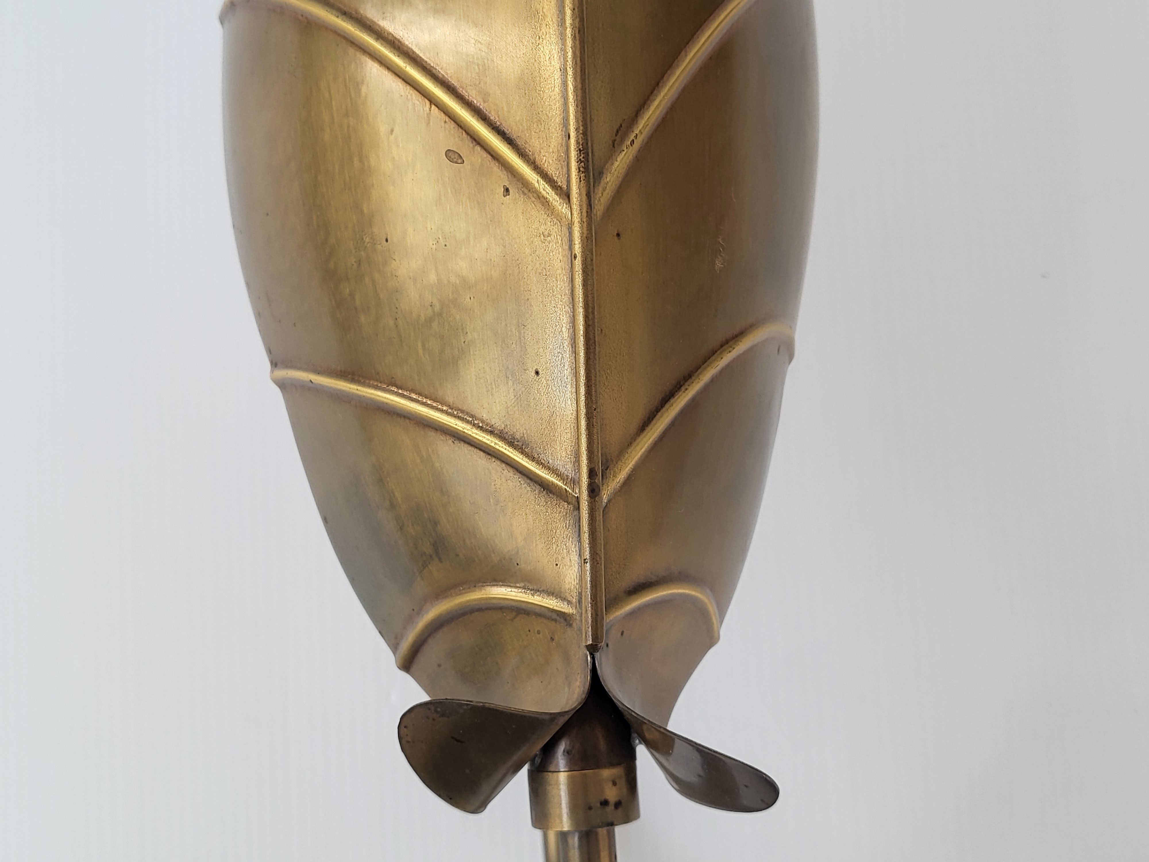 Vintage leaf wall lamp 1970