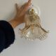 Wall light with vintage tulip
