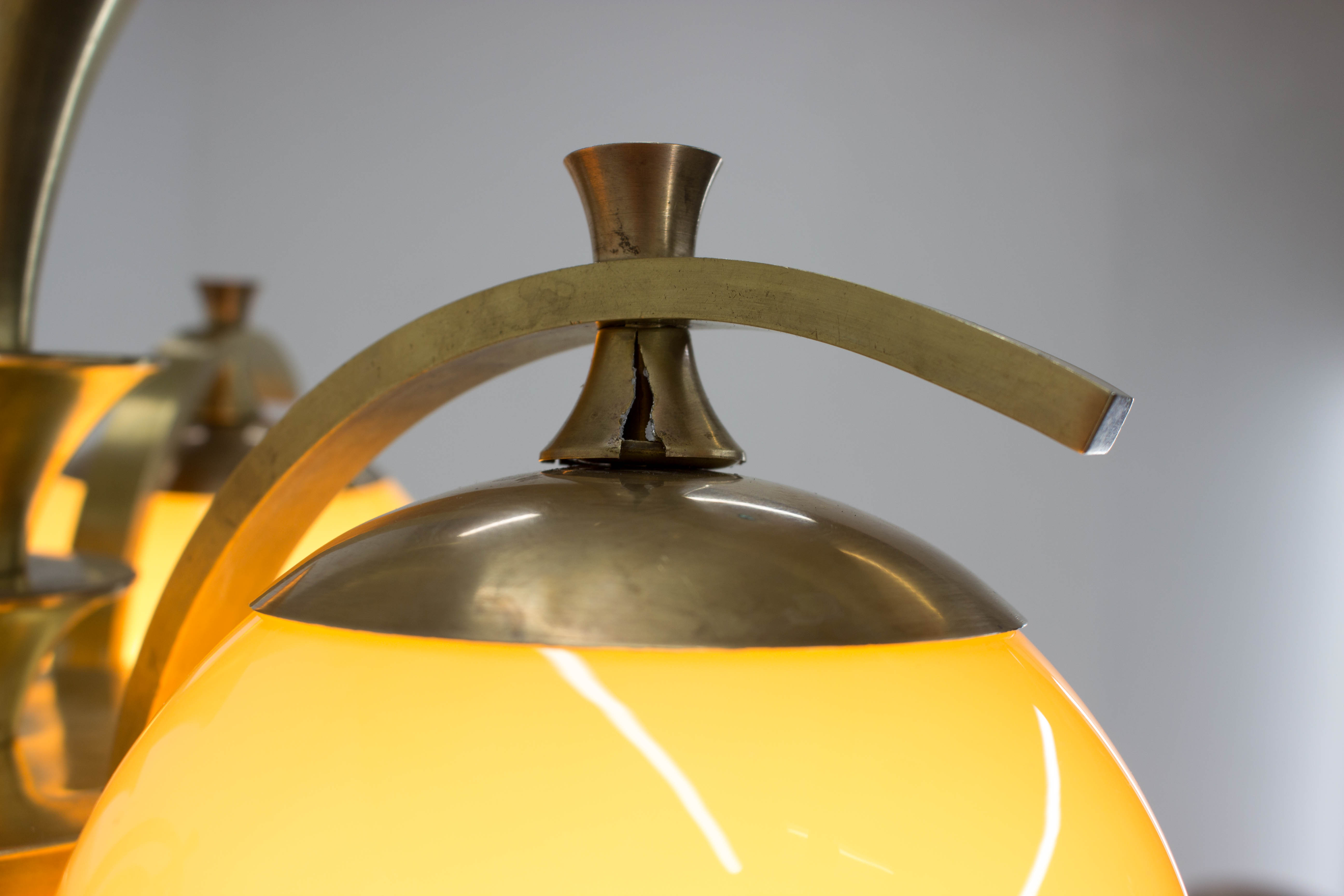 Brass chandelier, 1920s