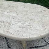 Travertine coffee table, 1970s.