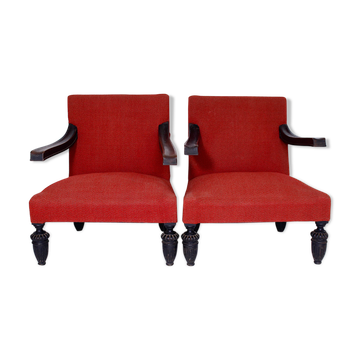 Set of two antique armchairs, Czechoslovakia