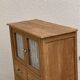 Buffet parisien vitré 1920 bois brut massif