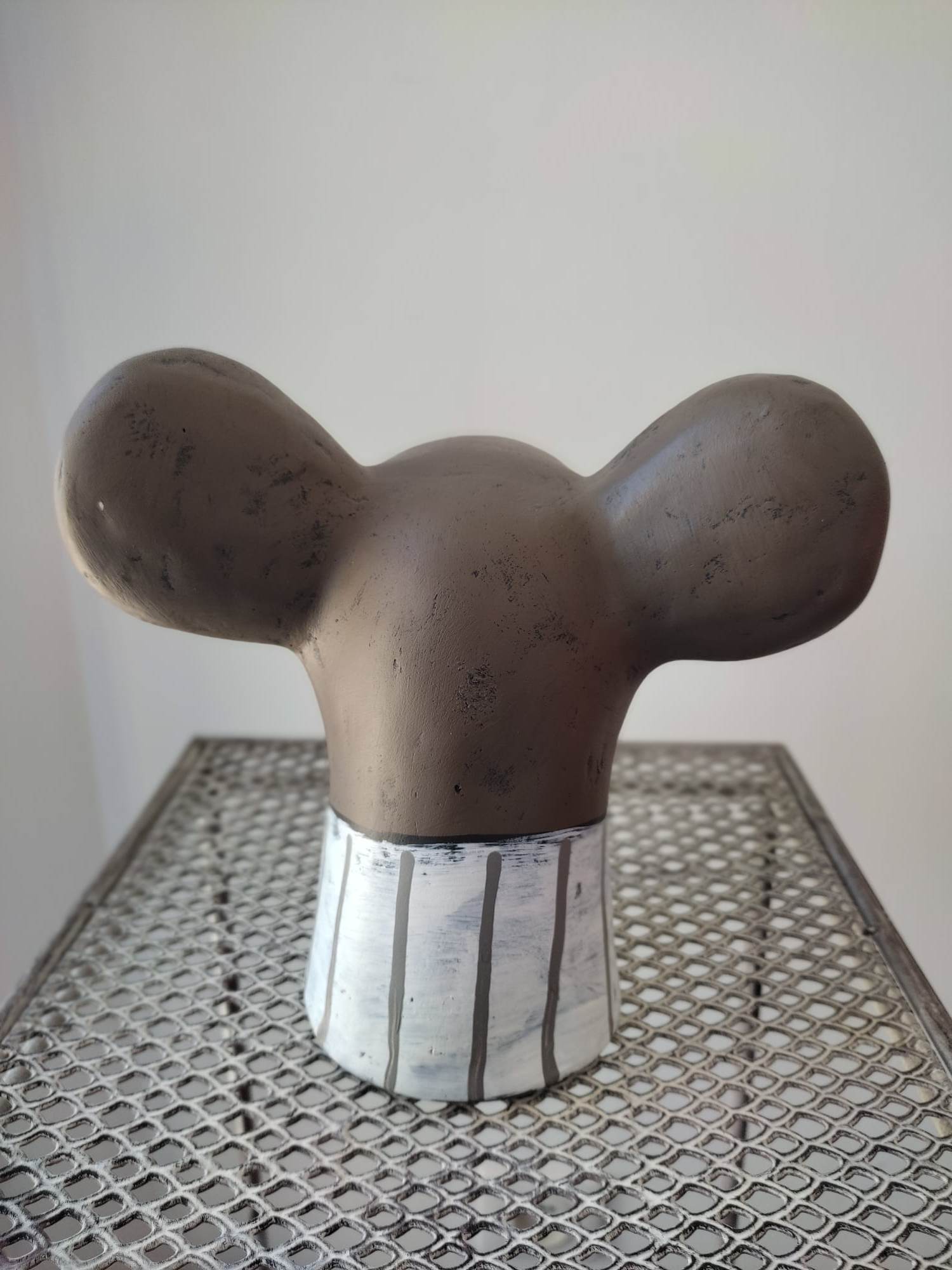 Mouse head in plaster sign baden collection germany