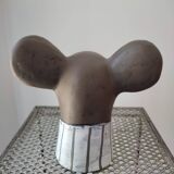 Mouse head in plaster sign baden collection germany