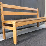 Mid-century vintage children's school bench